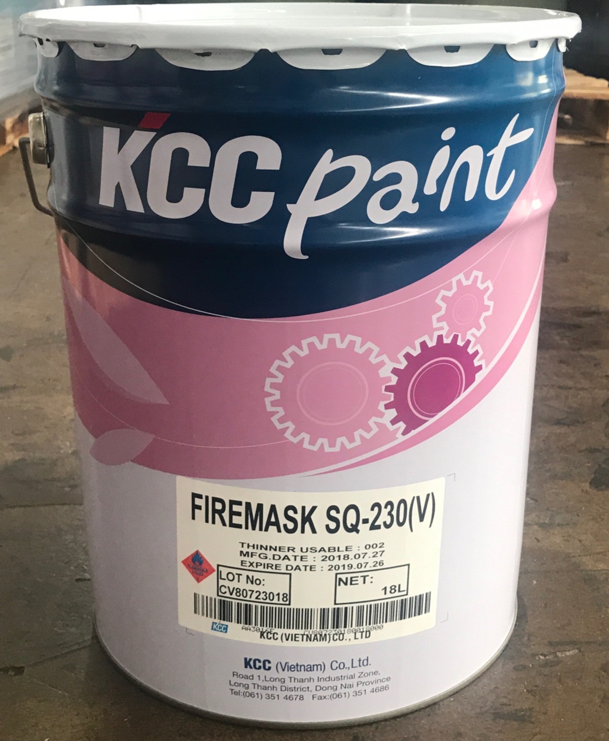 Hình ảnh sơn chống cháy KCC